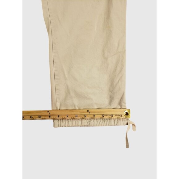 Old Navy Womens Beige Cropped Drawstring Pants W/ Pockets Size 10 - Picture 9 of 10